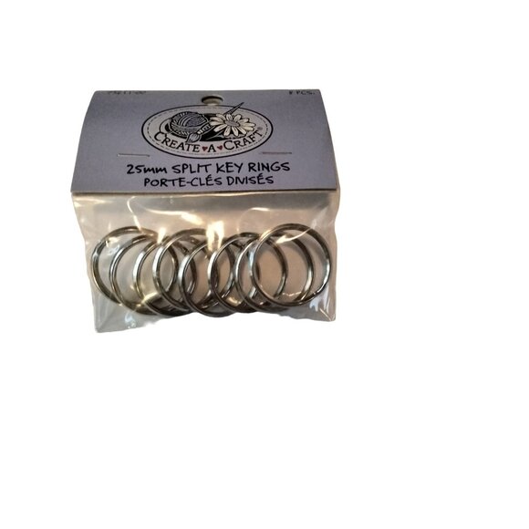 25 mm Split Ring Key Holder Create A Crafts 8 Rings - Picture 4 of 6